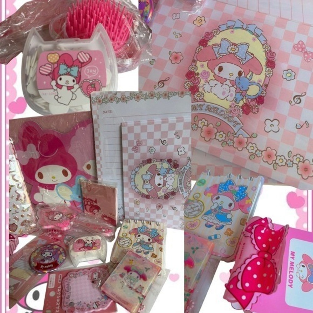Y2K PINK COQUETTE LICENSED HUGE MY MELODY BUNDLE NWT - Picture 11 of 11